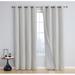 Brayden Studio® Alacam Siena Solid Max Blackout Thermal Grommet Curtain Panels Polyester in White | 96 H in | Wayfair