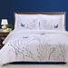 Red Barrel Studio® Manor Swallow Duvet Cover Set Cotton Sateen in Blue | King/California King + 2 King Shams | Wayfair SWALLOW 3PC KC BL