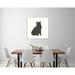 Red Barrel Studio® "Black Cat V" Gallery Wrapped Canvas By Chris Paschke Canvas in Black/Gray/Indigo | 24 H x 24 W x 1.5 D in | Wayfair