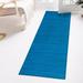 Blue 24 x 0.25 in Area Rug - Latitude Run® kids Zhuzi Bamboo Rug Bamboo Slat & Seagrass | 24 W x 0.25 D in | Wayfair