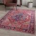 Blue/Red 126 x 0.5 in Area Rug - Langley Street® Haigh Oriental Rust Red/Blue Area Rug Polyester | 126 W x 0.5 D in | Wayfair