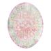 Pink 98 x 0.33 in Area Rug - Langley Street® Haefner Floral Machine Made Power Loom Indoor Area Rug | 98 W x 0.33 D in | Wayfair