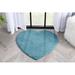 Blue 31 x 0.8 in Area Rug - Well Woven kids Opal Crest Modern Solid Glam Faux Fur Plush Light Glam Shag Area Rug Polyester | 31 W x 0.8 D in | Wayfair