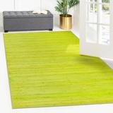 Green 63 x 0.25 in Area Rug - Latitude Run® kids Zhuzi Bamboo Rug Bamboo Slat & Seagrass | 63 W x 0.25 D in | Wayfair