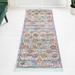 Blue/Gray 31 x 0.33 in Area Rug - Langley Street® Haefner Floral Orange/Gray/Blue Area Rug, Polypropylene | 31 W x 0.33 D in | Wayfair