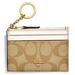 Coach Accessories | Coach Mini Id Wallet - New In Package/Perfect Gift Idea | Color: Tan/White | Size: Os