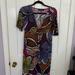 Nine West Dresses | Nine West Tie Front Floral Dress | Color: Purple/Yellow | Size: S