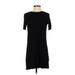 H&M Casual Dress - Mini: Black Solid Dresses - Women's Size Small