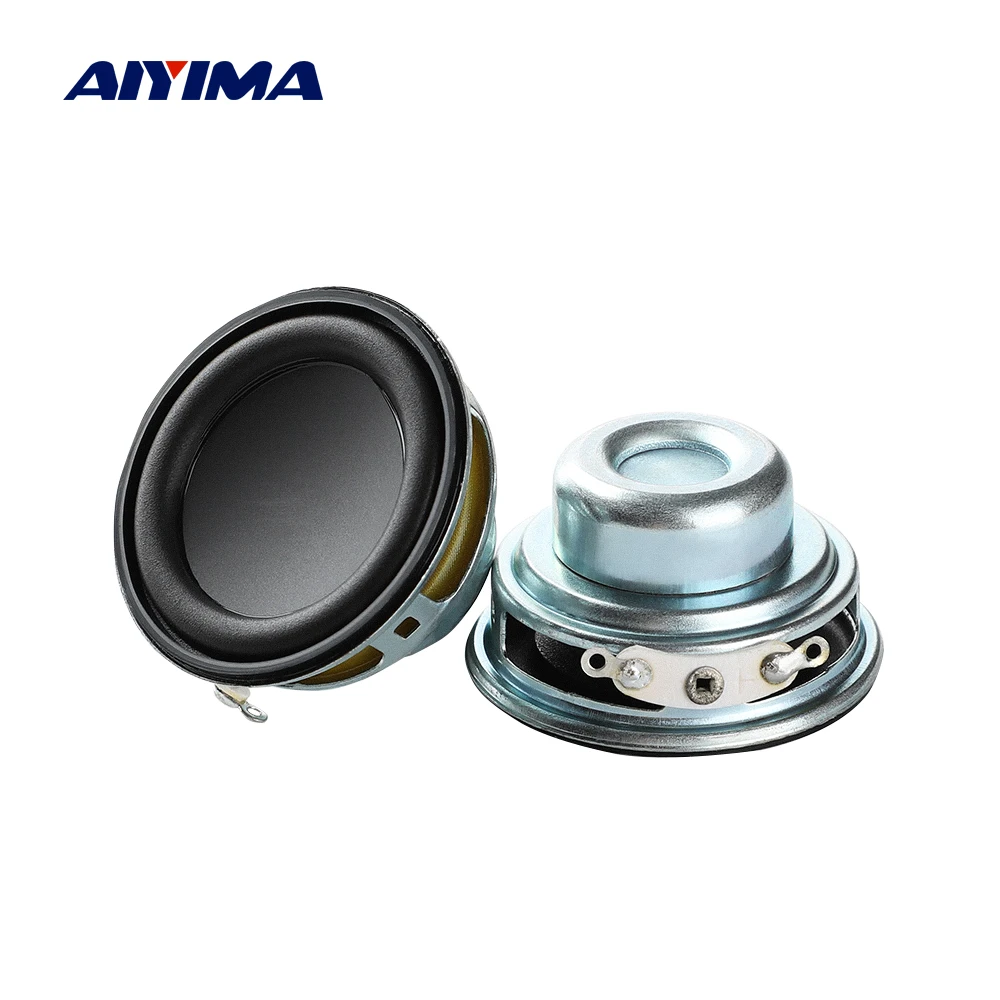 AIYIMA 2 pièces 1.5 pouces gamme complète Mini haut-parleur 4 Ohm 5W 40MM haut-parleur multimédia bricolage amplificateur son haut-parleur Home cinéma
