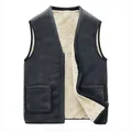 Gilet d'hiver sans manches pour homme Slim coupe-vent chaud grande taille 5XL nouvelle