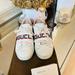 Gucci Shoes | Gucci Ace Sneakers With Stripe | Color: White/Silver | Size: 37