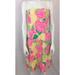 Lilly Pulitzer Dresses | Lilly Pulitzer Strapless Tie Back Dress Size 2 | Color: Green/Pink | Size: 2