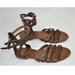 J. Crew Shoes | Jcrew Women’s Gladiator Brown Leather Upper Flat Sandals. One Pair Left Size 6. | Color: Brown | Size: 6