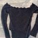 Free People Tops | Free People Intimately Off Shoulder Black Lace Bodysuit | Color: Black | Size: S