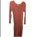 Anthropologie Dresses | Anthropologie T.La Pink Stretch Rib Dress, Size M | Color: Pink | Size: M
