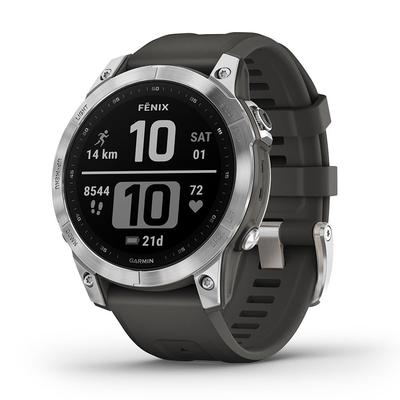 Garmin fenix 7 GPS Watch GPS Watches Silver with G...