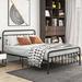 Rosalind Wheeler Wheeler Platform Metal Bed Frame Metal in Black | 43.5 H x 60.2 W x 83.54 D in | Wayfair 2D79DA8D73E241A3BC4AF79D2FAFE484