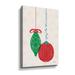 Red Barrel Studio® 2tho245a_Retro Ornaments II Gallery Wrapped Canvas, Glass in Green/Red | 24 H x 16 W x 2 D in | Wayfair