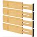 Rebrilliant Daeyonna Adjustable Multi-Purpose Drawer Organizer Wood in Brown | 2.6 H x 17 W x 0.7 D in | Wayfair 07D91AA09C31459EB9EBB62A939125C6