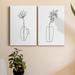 Orren Ellis Spring Trio II Premium Gallery Wrapped Canvas - Ready To Hang Canvas, Solid Wood in Black/White | 48 H x 64 W x 1 D in | Wayfair