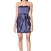 Jessica Simpson Dresses | Jessica Simpson Size 8 Blue Strapless Envelope Dress Msrp $128.00 | Color: Black/Blue | Size: 8