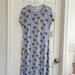 Lularoe Dresses | Brand New With Tags Lularoe Maria Dress | Color: Blue/Gray | Size: Xs