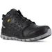 Reebok Sublite Cushion Work Shoe Athletic Mid Cut with Cushguard Internal Met Guard - Women's Black 6 Wide 690774456044