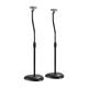 Audizio HTS12 Satellite Speaker Floor Stands, Universal Adjustable Mount for Home Cinema Surround Sound Systems, Black