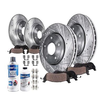 1998-2002 Lincoln Town Car Front and Rear Brake Pad and Rotor Kit - Detroit Axle