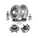 2006-2009 Dodge Charger Front Brake Pad and Rotor and Wheel Hub Kit - Detroit Axle