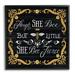 Stupell Industries She Bee Fierce Female Motivational Phrase Vintage Pun - Graphic Art Wood in Brown | 24 H x 24 W x 1.5 D in | Wayfair