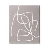 Stupell Industries Minimalist Abstract Line Scribble Modern Boho Composition by June Erica Vess - Graphic Art Canvas in Gray | Wayfair
