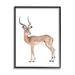 Stupell Industries Impala Antelope Watercolor Children's Wild Animal by Fox Hollow Studios - Painting Wood in Brown | 20 H x 16 W x 1.5 D in | Wayfair