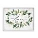Stupell Industries Amen Text Green Botanical Foliage White Florals Distressed - Graphic Art Wood in Brown | 11 H x 14 W x 1.5 D in | Wayfair