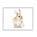Stupell Industries Bunny Rabbit Watercolor Kids' Nursery Animal by Fox Hollow Studios - Painting Wood in Brown | 11 H x 14 W x 1.5 D in | Wayfair