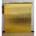Symple Stuff Mirror Cordless Room Darkening Gold Vertical Blind Synthetic Fabrics | 84 H x 60 W x 3.5 D in | Wayfair