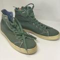 Levi's Shoes | Levi’svintageretro Indie Canvas High Tops Men’s Size 8 | Color: Green/White | Size: 8