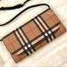 Burberry Bags | Burberry Detachable Strap Check Leather Wallet | Color: Black/Tan | Size: Os