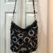 Coach Bags | Gently Used Beautiful Black & Silver Coach Handbag. | Color: Black/Silver | Size: Os