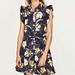 Zara Pants & Jumpsuits | -Zara Satin Effect Floral Print Romper | Color: Black/Yellow | Size: S