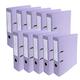 Exacompta - Ref. 53707E - Box of 10 Prem'Touch A4 lever arch files - Spine 70 mm - Mechanical 75 mm - External dimensions: 32 x 29 x 7 cm - Format to file A4 - Colour: Lilac