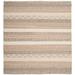White 60 x 0.4 in Area Rug - Union Rustic Jacques Striped Handmade Flatweave Wool/Beige Area Rug Cotton/Wool | 60 W x 0.4 D in | Wayfair