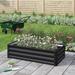 Sol 72 Outdoor™ Evelin 4 ft x 2 ft Metal Raised Garden Bed Metal in Gray | 12 H x 47.25 W x 23.5 D in | Wayfair DEEAEEC81B464D758BDDF348C88265D4