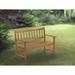 Lark Manor™ Arianit Wooden Garden Outdoor Bench Wood/Natural Hardwoods in Brown/White | 33.46 H x 22.4 W x 48 D in | Wayfair