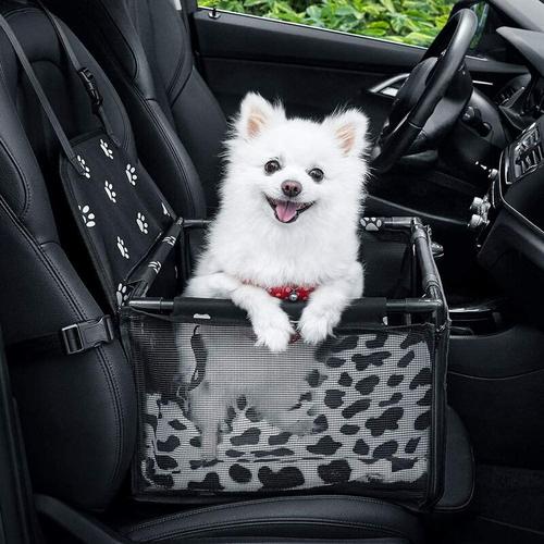 Hunde-Autositz Hunde-Autositz Pet Dog Booster Autositz mit Clip-on-Sicherheitsleine und Hundedecke,