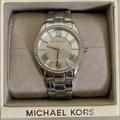 Michael Kors Accessories | Michael Kors Heather Crystal Pave Watch Silver | Color: Silver | Size: Os