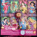 Disney Toys | Disney Princess Collage Jigsaw Puzzle 1000 Pieces Multi Colored Stained Glass | Color: Pink | Size: 1000 Pieces