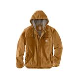 Carhartt Men's Relaxed Fit Washed Duck Sherpa-Lined Utility Jacket, Carhartt Brown SKU - 567293