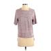 Nike Active T-Shirt: Pink Tweed Activewear - Women's Size Small