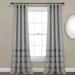 Vintage Stripe Yarn Dyed Cotton Window Curtain Panels Black 40X84 Set - Lush Décor 21T010975